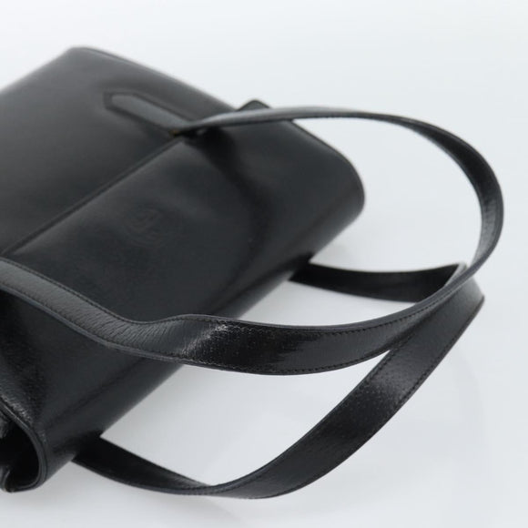 GUCCI Handtasche Leder Schwarz Gold 000 109 0098 Auth 184513