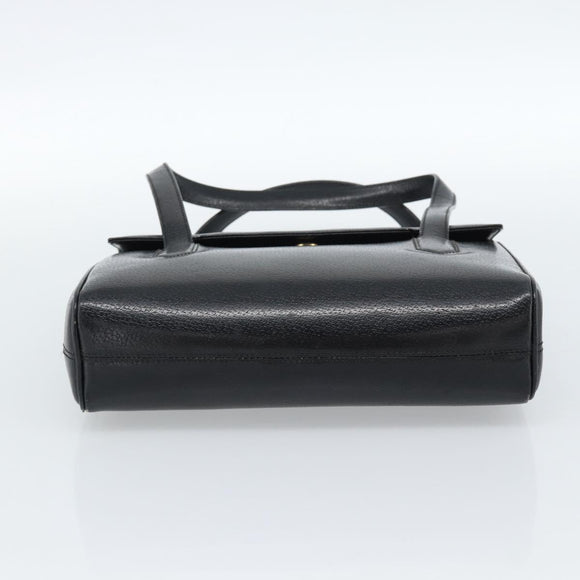 GUCCI Handtasche Leder Schwarz Gold 000 109 0098 Auth 184513