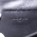 LOEWE Anagram Hand Bag PVC Gray Gold Auth 184514V-9