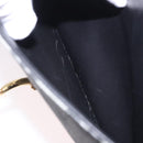 LOEWE Anagram Hand Bag PVC Gray Gold Auth 184514V-22