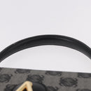 LOEWE Anagram Hand Bag PVC Gray Gold Auth 184514V-14