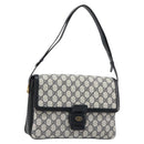 GUCCI GG Supreme Shoulder Bag PVC Navy Gold 14 01 4084 Auth 184523-1