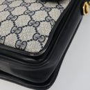 GUCCI GG Supreme Shoulder Bag PVC Navy Gold 14 01 4084 Auth 184523-10