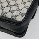 GUCCI GG Supreme Shoulder Bag PVC Navy Gold 14 01 4084 Auth 184523-12