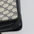 GUCCI GG Supreme Shoulder Bag PVC Navy Gold 14 01 4084 Auth 184523-13