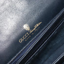 GUCCI GG Supreme Shoulder Bag PVC Navy Gold 14 01 4084 Auth 184523-16