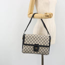 GUCCI GG Supreme Shoulder Bag PVC Navy Gold 14 01 4084 Auth 184523-23