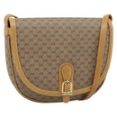 GUCCI Micro GG Supreme Umhängetasche PVC Beige Gold Auth 184524-1