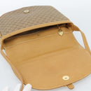 GUCCI Micro GG Supreme Umhängetasche PVC Beige Gold Auth 184524-15