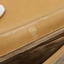 GUCCI Micro GG Supreme Umhängetasche PVC Beige Gold Auth 184524-16
