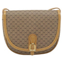 GUCCI Micro GG Supreme Umhängetasche PVC Beige Gold Auth 184524-2