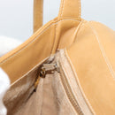 GUCCI Micro GG Supreme Umhängetasche PVC Beige Gold Auth 184524-20