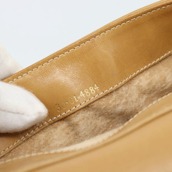 GUCCI Micro GG Supreme Umhängetasche PVC Beige Gold Auth 184524