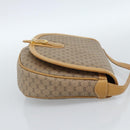 GUCCI Micro GG Supreme Umhängetasche PVC Beige Gold Auth 184524-5