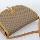 GUCCI Micro GG Supreme Umhängetasche PVC Beige Gold Auth 184524-6