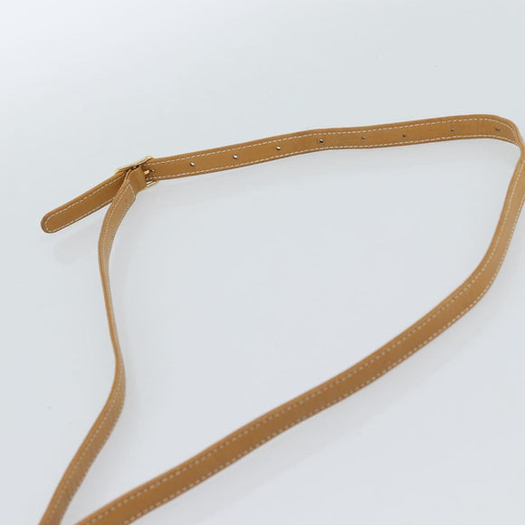 GUCCI Micro GG Supreme Umhängetasche PVC Beige Gold Auth 184524