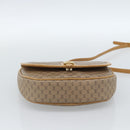 GUCCI Micro GG Supreme Umhängetasche PVC Beige Gold Auth 184524-9