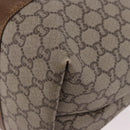 GUCCI GG Supreme Web Sherry Line Boston Bag PVC Beige Red Green Auth 184525-16