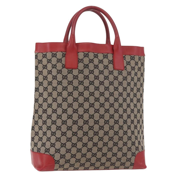 GUCCI GG Canvas Handtasche Beige Gold 002 1121 1669 Auth 184526