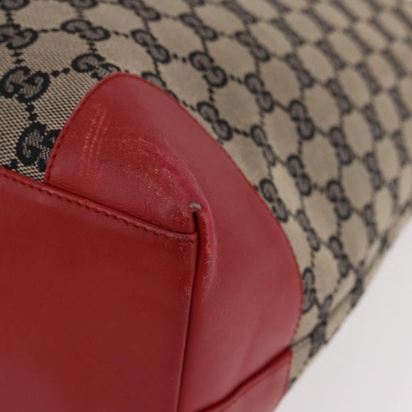 GUCCI GG Canvas Handtasche Beige Gold 002 1121 1669 Auth 184526