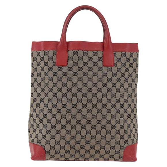 GUCCI GG Canvas Handtasche Beige Gold 002 1121 1669 Auth 184526