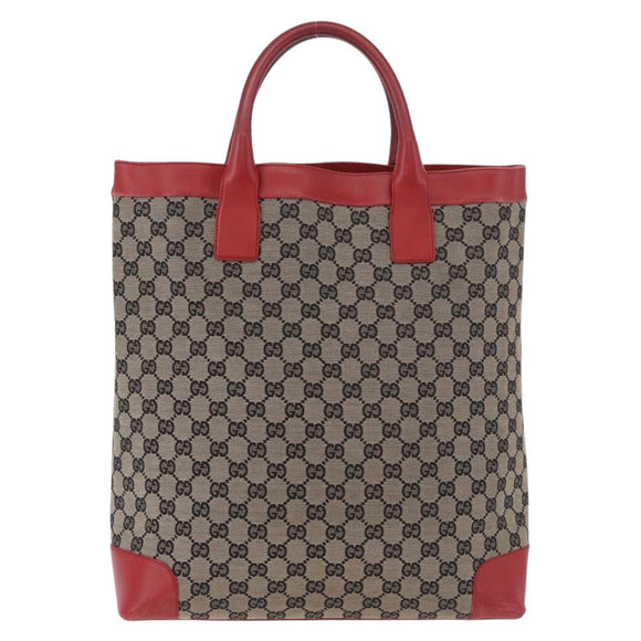 GUCCI GG Canvas Handtasche Beige Gold 002 1121 1669 Auth 184526