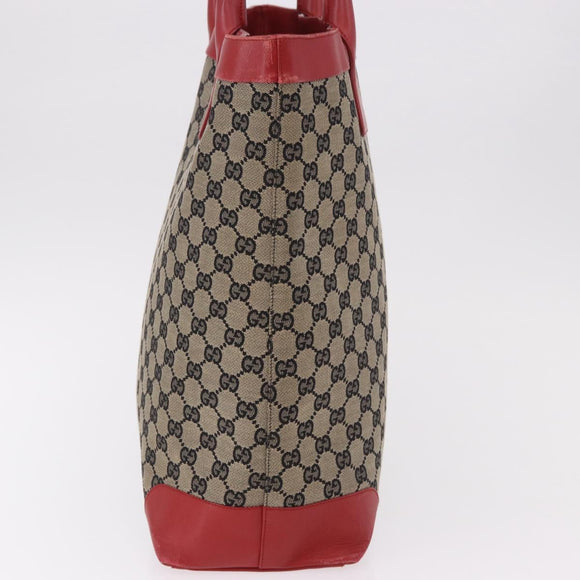 GUCCI GG Canvas Handtasche Beige Gold 002 1121 1669 Auth 184526