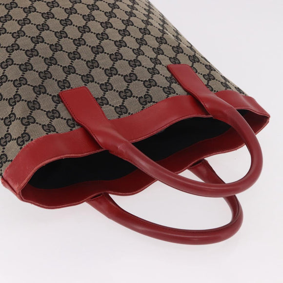 GUCCI GG Canvas Handtasche Beige Gold 002 1121 1669 Auth 184526