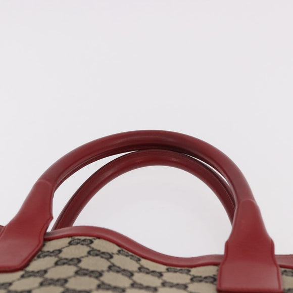 GUCCI GG Canvas Handtasche Beige Gold 002 1121 1669 Auth 184526