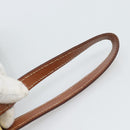 CELINE Macadam Canvas Clutch Tas PVC Leer Bruin Goud Auth 184528-14