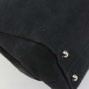 GUCCI Canvas Tote Bag Black Gold 114888 Auth 184529-16