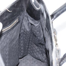 GUCCI Canvas Tote Bag Black Gold 114888 Auth 184529-19