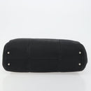 GUCCI Canvas Tote Bag Black Gold 114888 Auth 184529-5