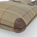 Burberrys Nova Check Tote Bag Canvas Beige Gold Auth 184530-9