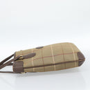 Burberrys Nova Check Tote Bag Canvas Beige Gold Auth 184530-3
