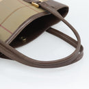 Burberrys Nova Check Tote Bag Canvas Beige Gold Auth 184530-7
