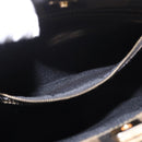 FENDI Pecan Canvas Tote Bag PVC Brown Black Auth 184531A-21