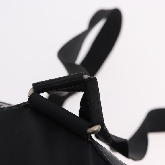 PRADA Backpack Nylon Black Silver Auth 184534A