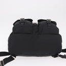 PRADA Backpack Nylon Black Silver Auth 184534A-13
