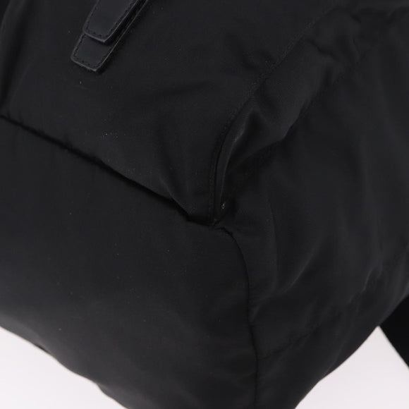 PRADA Backpack Nylon Black Silver Auth 184534A