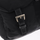 PRADA Backpack Nylon Black Silver Auth 184534A-20