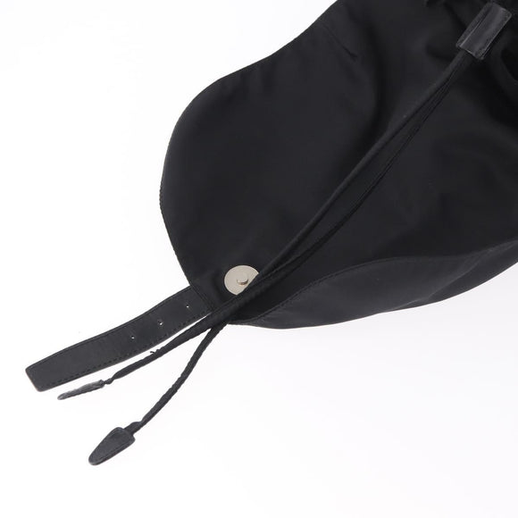 PRADA Backpack Nylon Black Silver Auth 184534A