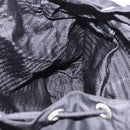 PRADA Backpack Nylon Black Silver Auth 184534A-26