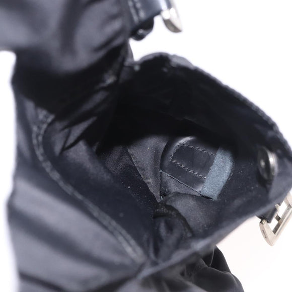 PRADA Backpack Nylon Black Silver Auth 184534A