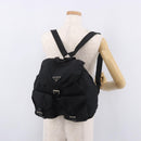 PRADA Backpack Nylon Black Silver Auth 184534A-32