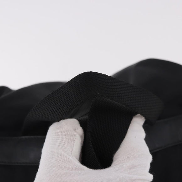 PRADA Backpack Nylon Black Silver Auth 184534A