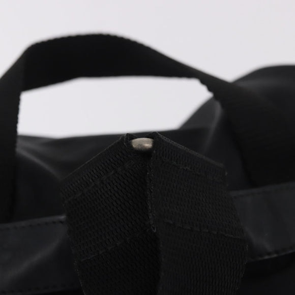 PRADA Backpack Nylon Black Silver Auth 184534A