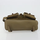 GUCCI Backpack Suede Khaki Gold 003 2058 0016 Auth 184537A-5