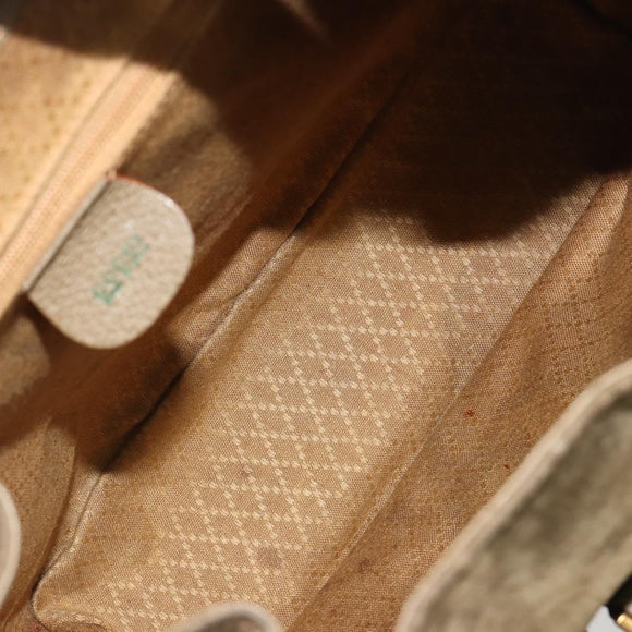 GUCCI Backpack Suede Khaki Gold 003 2058 0016 Auth 184537A