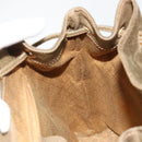 GUCCI Backpack Suede Khaki Gold 003 2058 0016 Auth 184537A-24